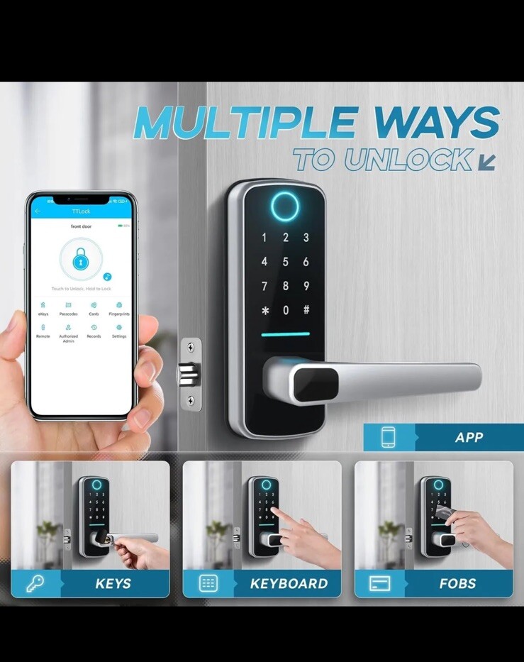 OLUMAT Smart Lock | Keyless Entry Door Lock Fingerprint Lock | NEW OPEN BOX!