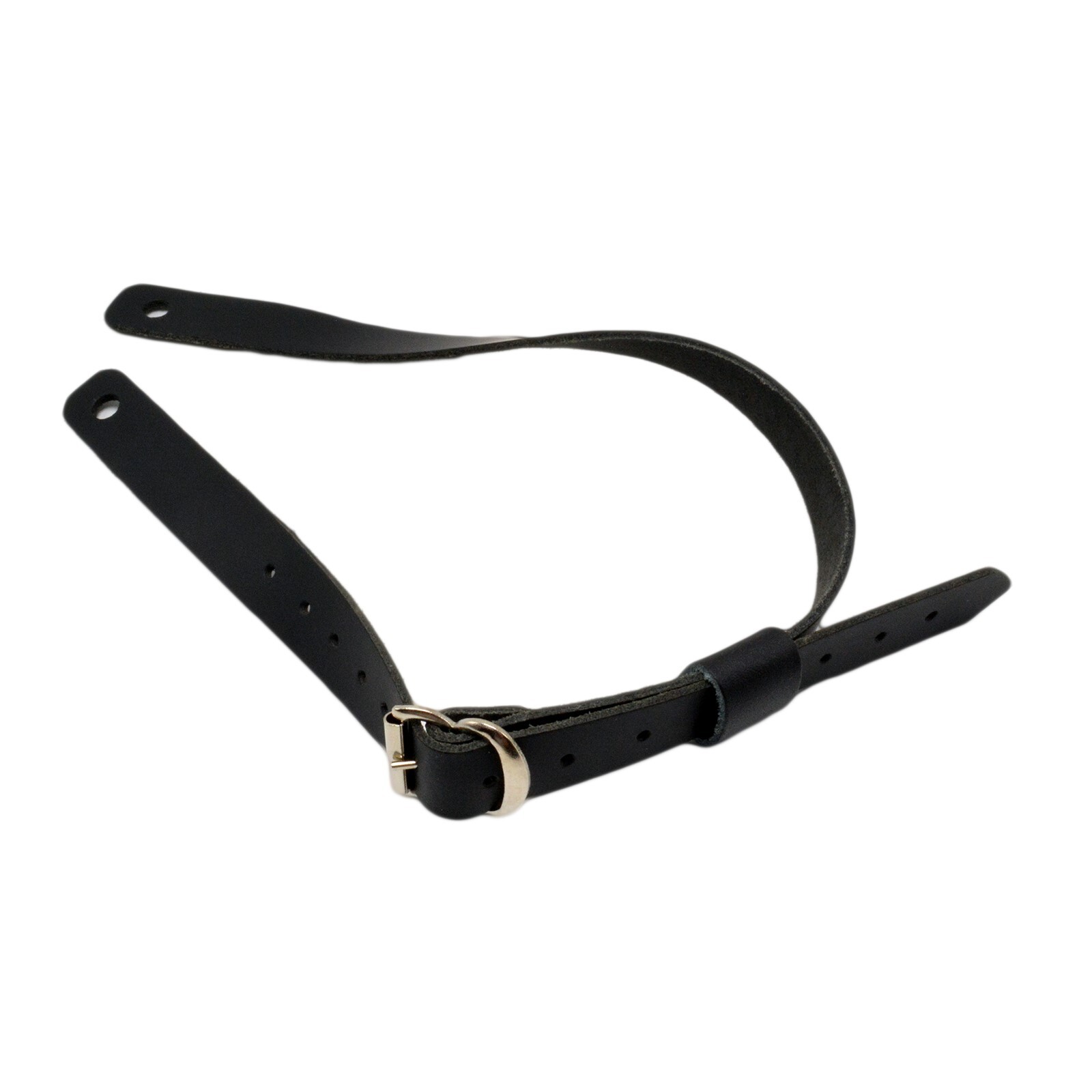 Jay-Pee Leather Hat Back Strap Chin Strap for Visor Hat Chrome Buckle