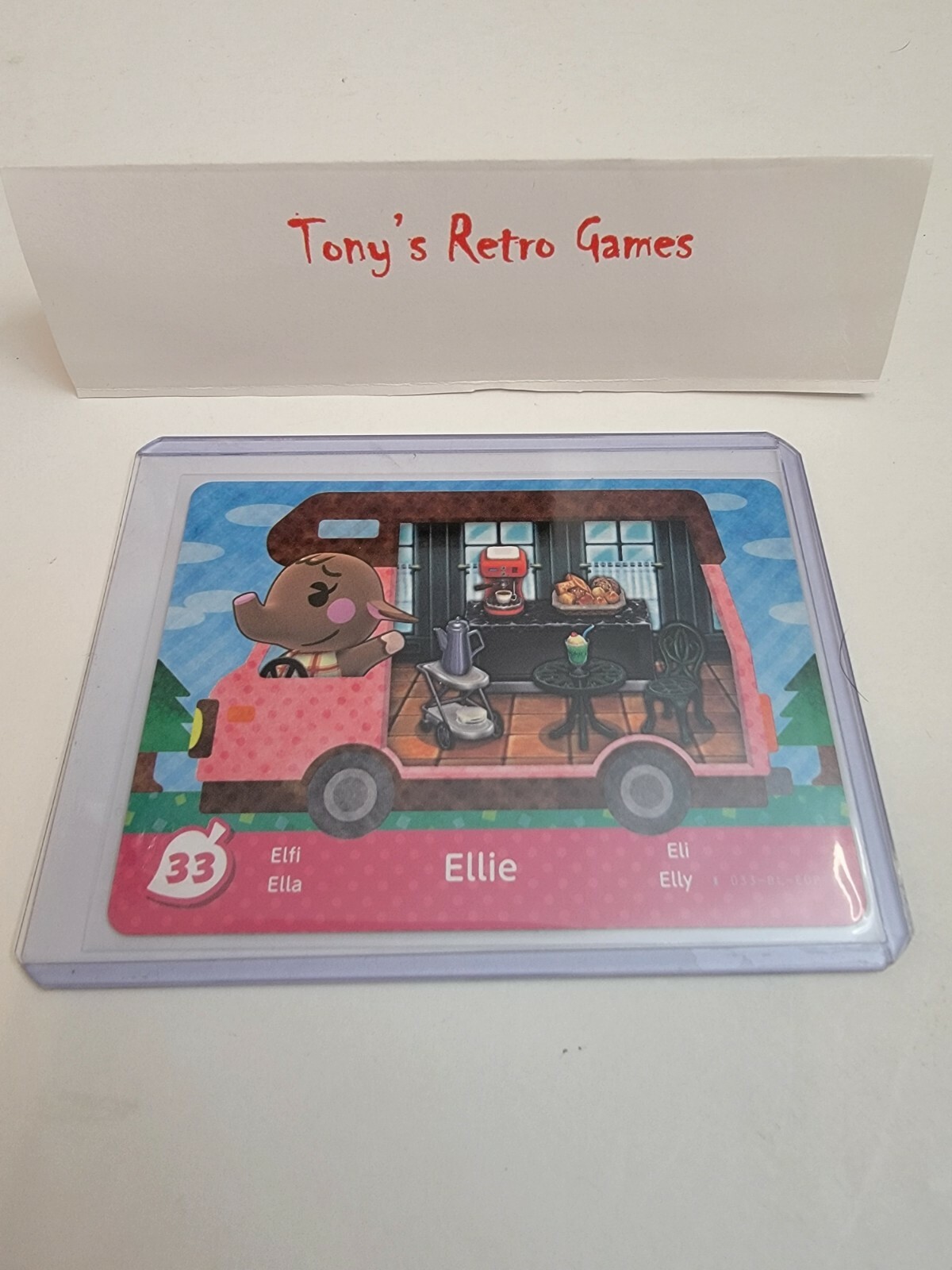 !SUPER SALE! *EUROPEAN* 33 ELLIE WELCOME HOME NINTENDO ANIMAL CROSSING RV CARD!
