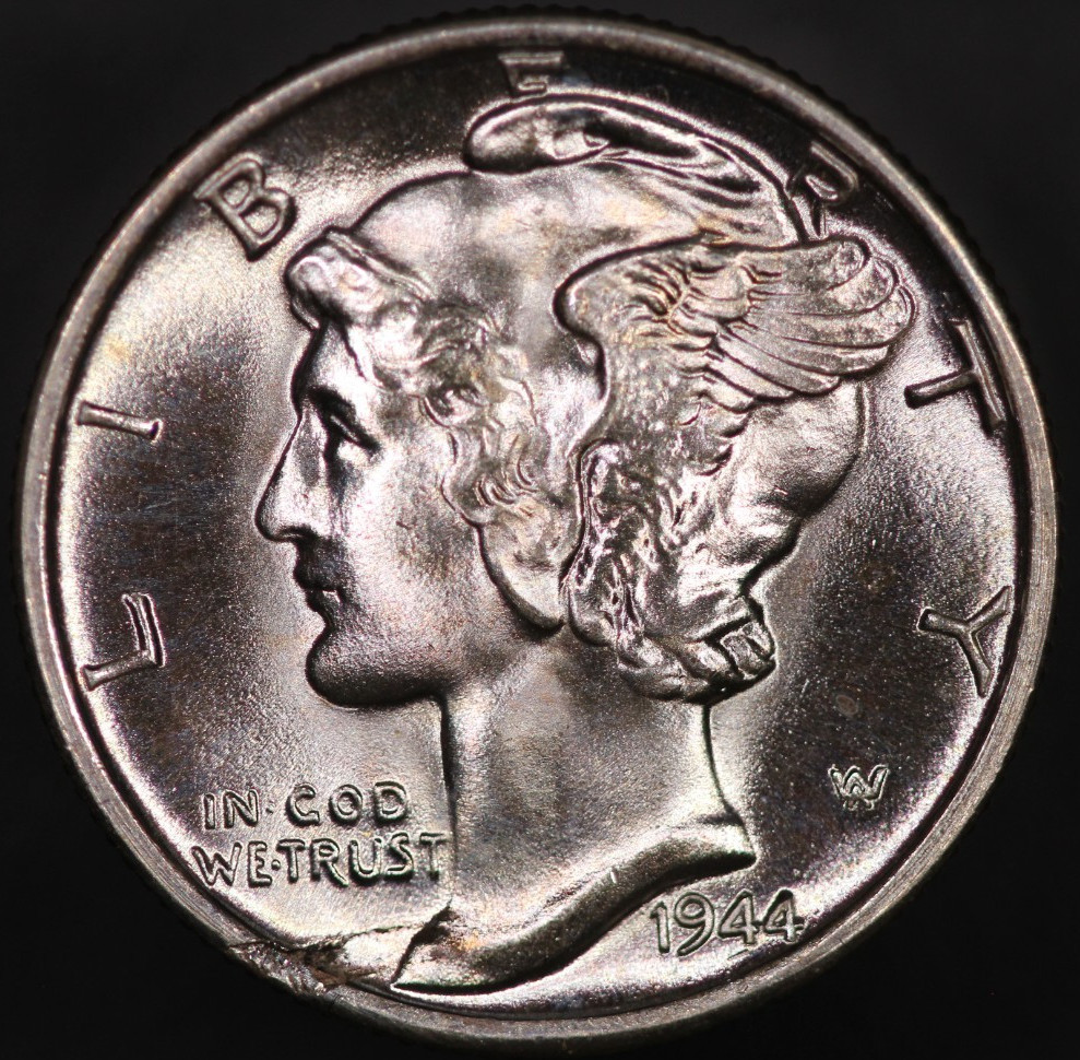 1944 MERCURY DIME | FRESH FROM ORIGINAL COLLECTION | LOT BB-566