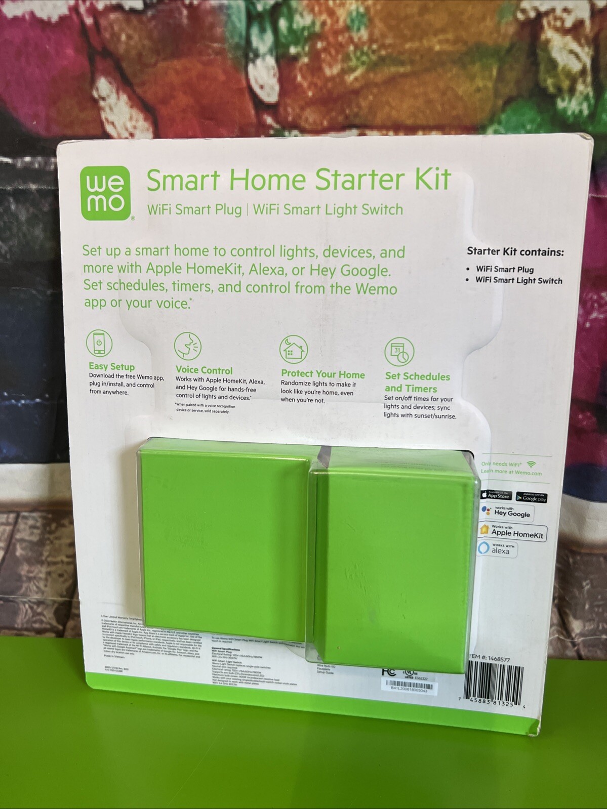 Wemo Smart Home Starter Kit Smart Plug & Switch Controlled Google Apple Alexa