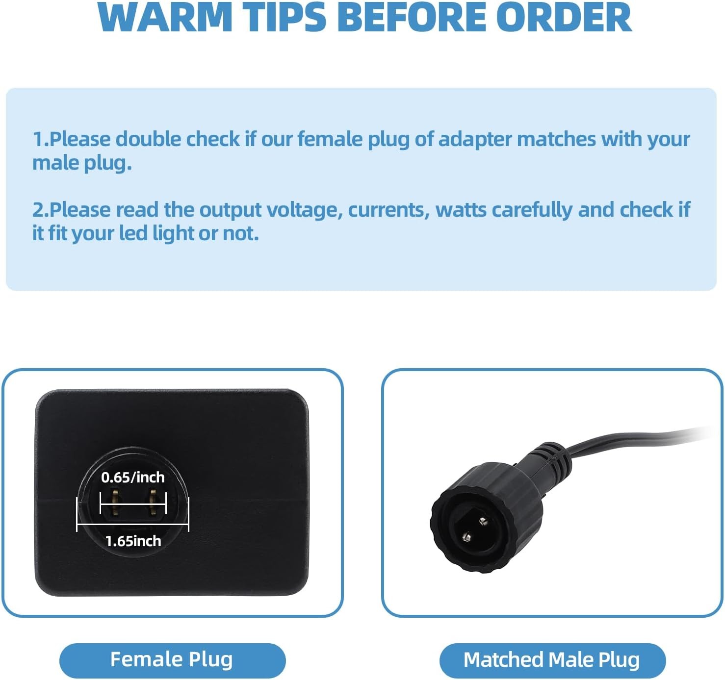 Replacement Inflatable Adapter 1.5A Power Supply US Plug
