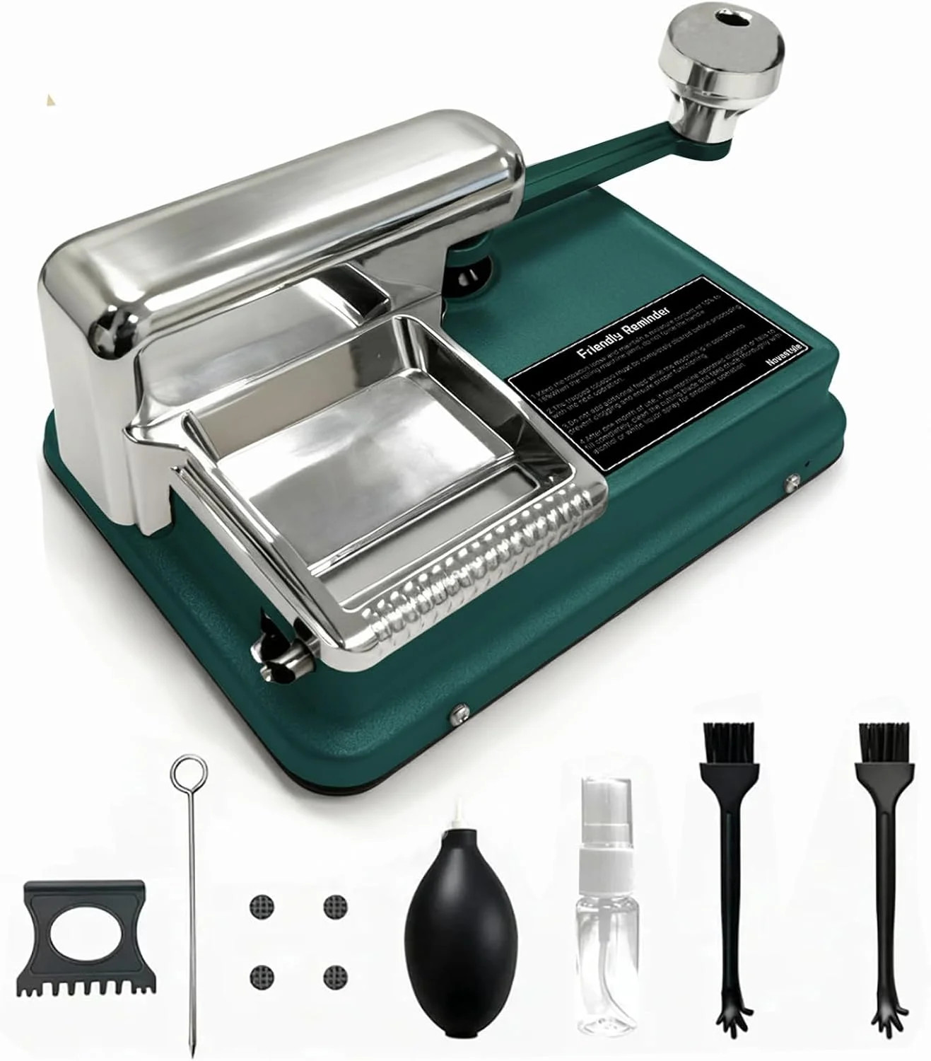 Cigarette Rolling Machine, Cigarette Roller for 8mm Rolling Papers, Hunter Green