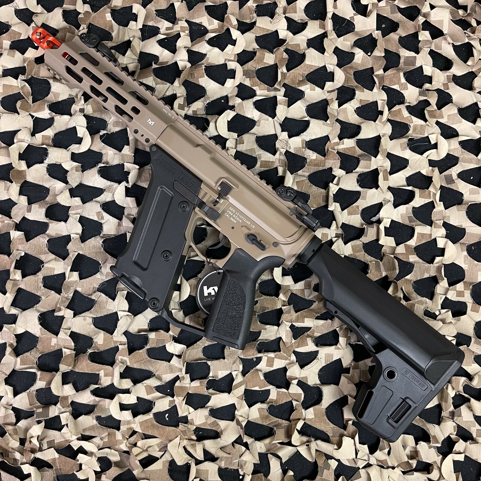 NEW KWA Ronin TK.45C2 AEG 2.5+ Airsoft Gun - FDE