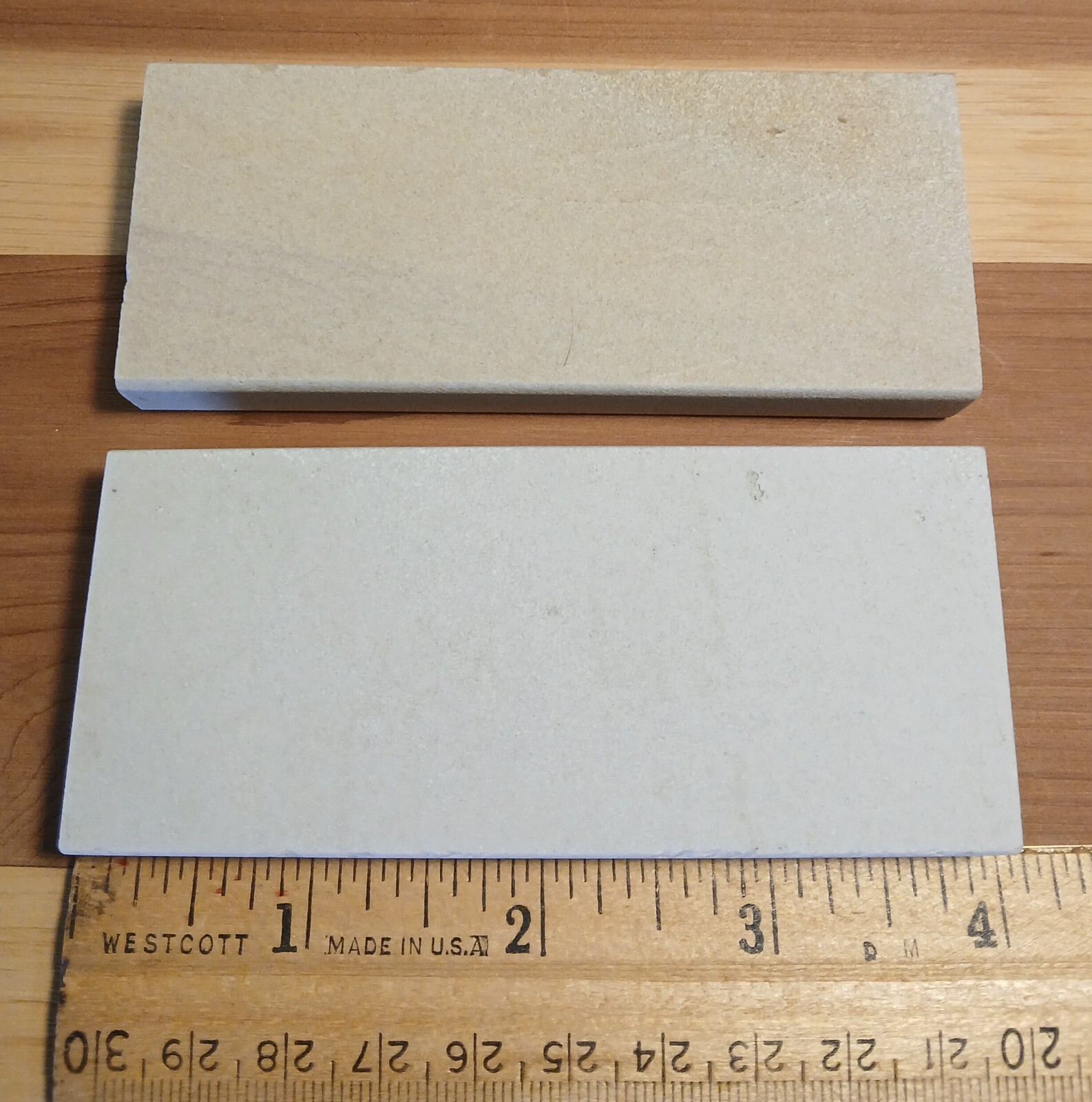 4"x1 5/8"x1/2" Hard and Soft Arkansas, Natural Whetstone, Knife Sharpening Stone