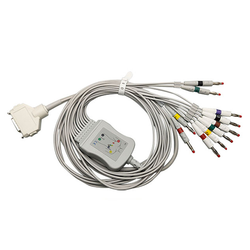 Fukuda FX-7102 ECG/EKG Cable CardiMax FX-7101,FX-7202,FX-7402,FX-2111, IEC 4.0