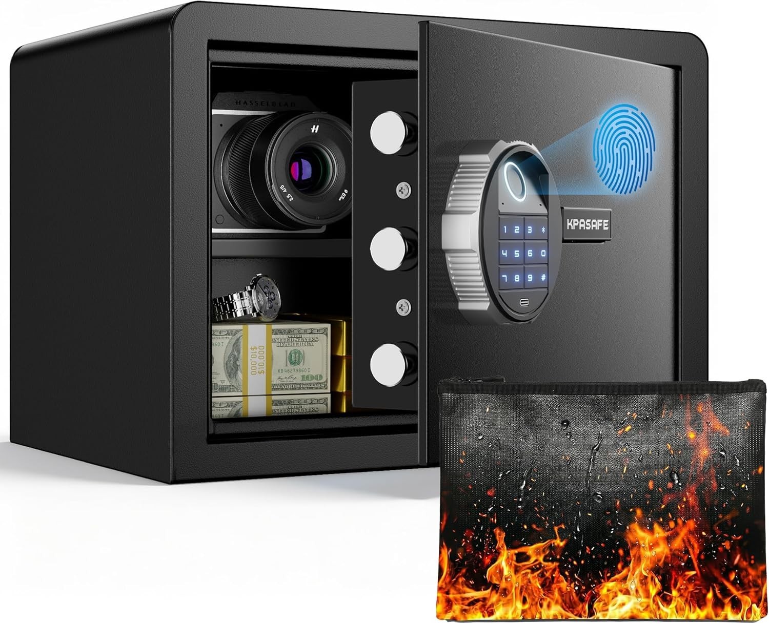 Caja Fuerte Grandes Cajas Fuertes Digitales De Seguridad Contra Fuego Dinero NEW