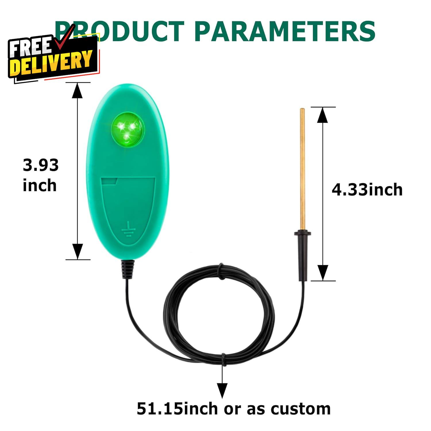Electric Fence Tester with LED Indicator Lights Tester Indicator for Pulsed E...