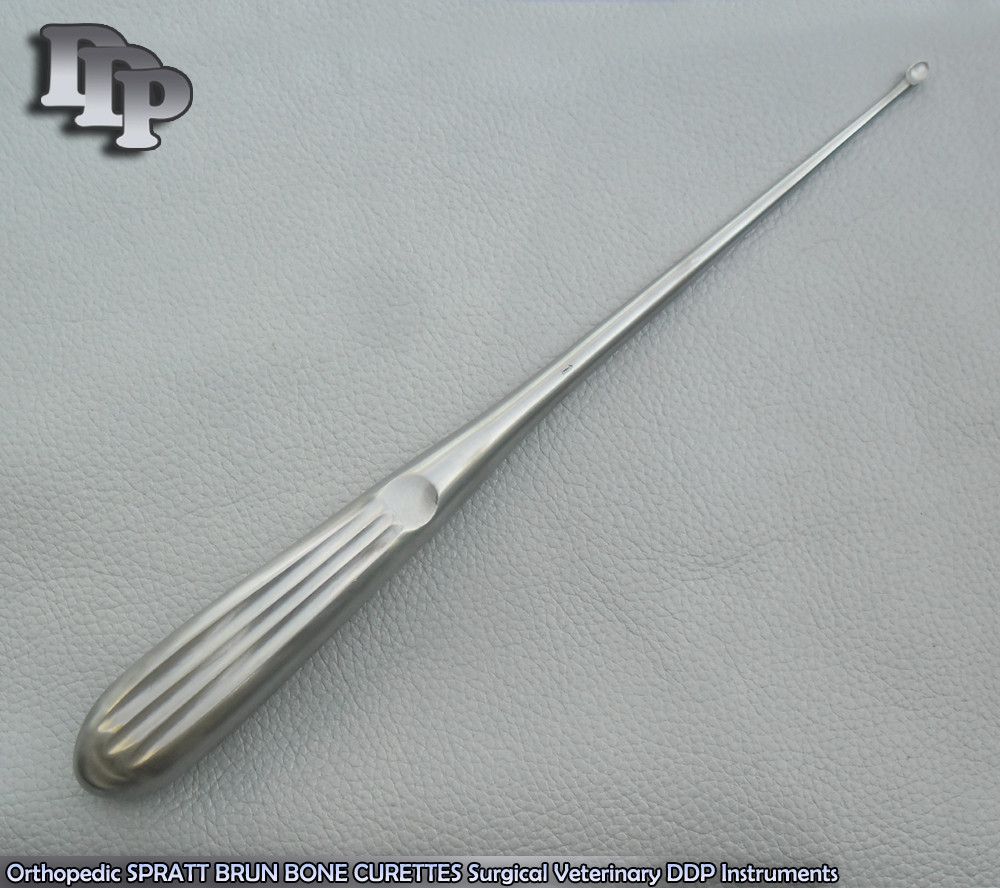 Orthopedic SPRATT BRUN BONE CURETTES 1/ 9" Surgical Instruments
