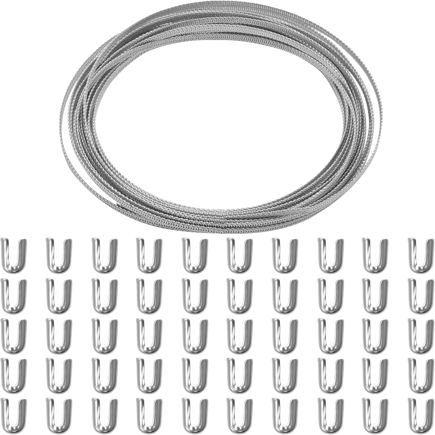 Flexible 304 Stainless Steel Boning for Corsetry, Spiral Flat Boning with 50 Tip