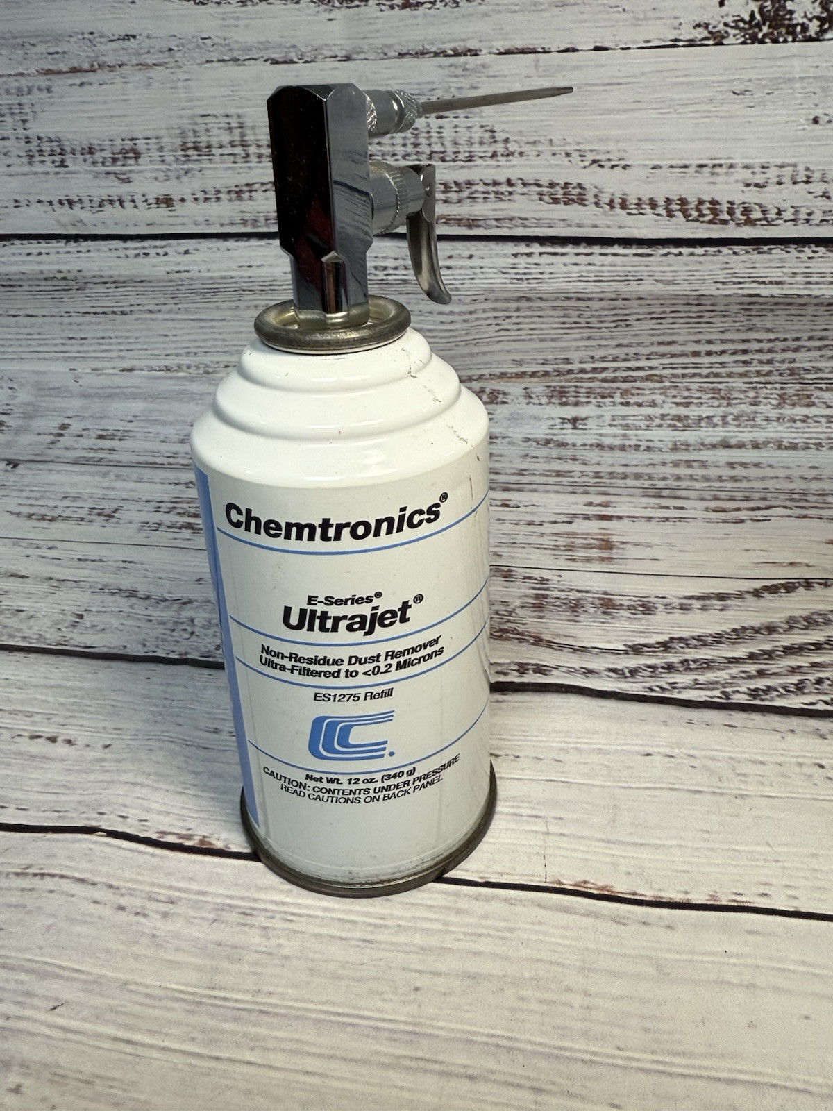 Vintage Chemtronics Ultrajet Electronics Cleaner Metal Spray Nozzle w/Empty Can