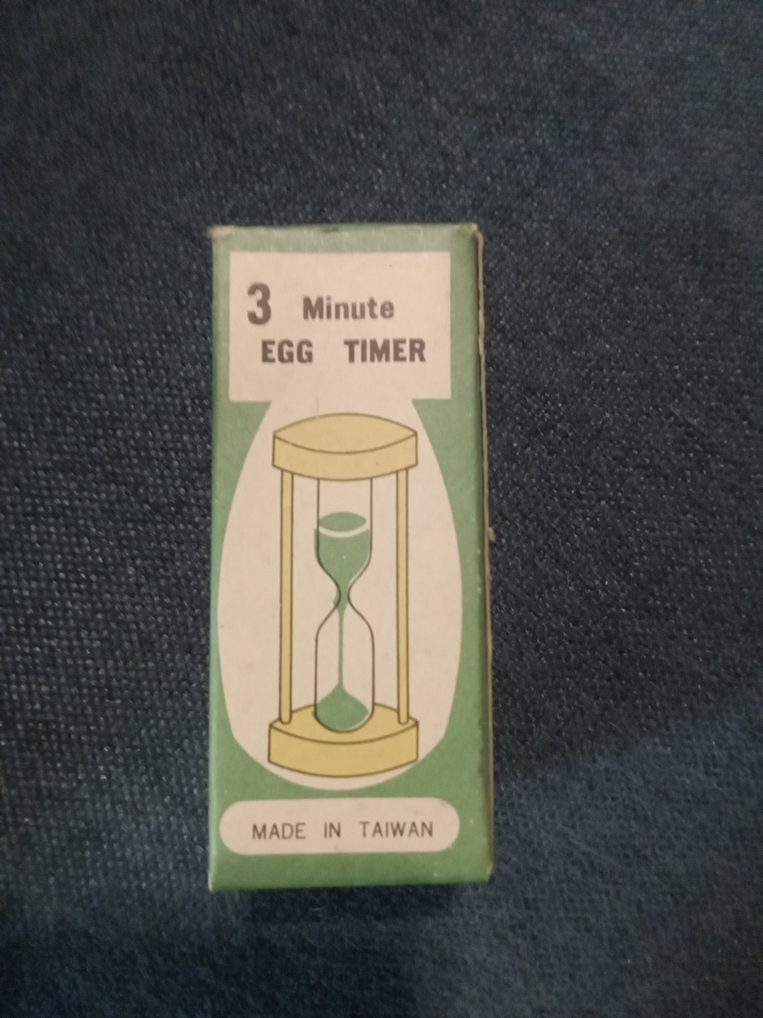 3 Minute Egg Timer Wood Glass Hourglass