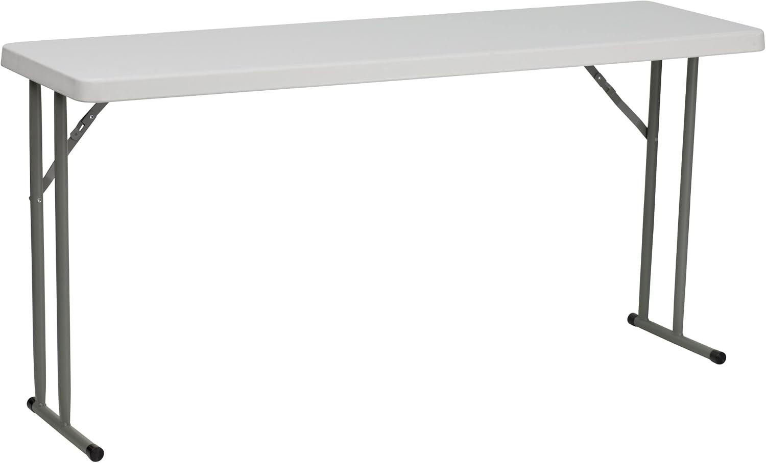 Kathryn 5-Foot Granite White Plastic Folding Training Table & Elon 2.85-Foot Squ
