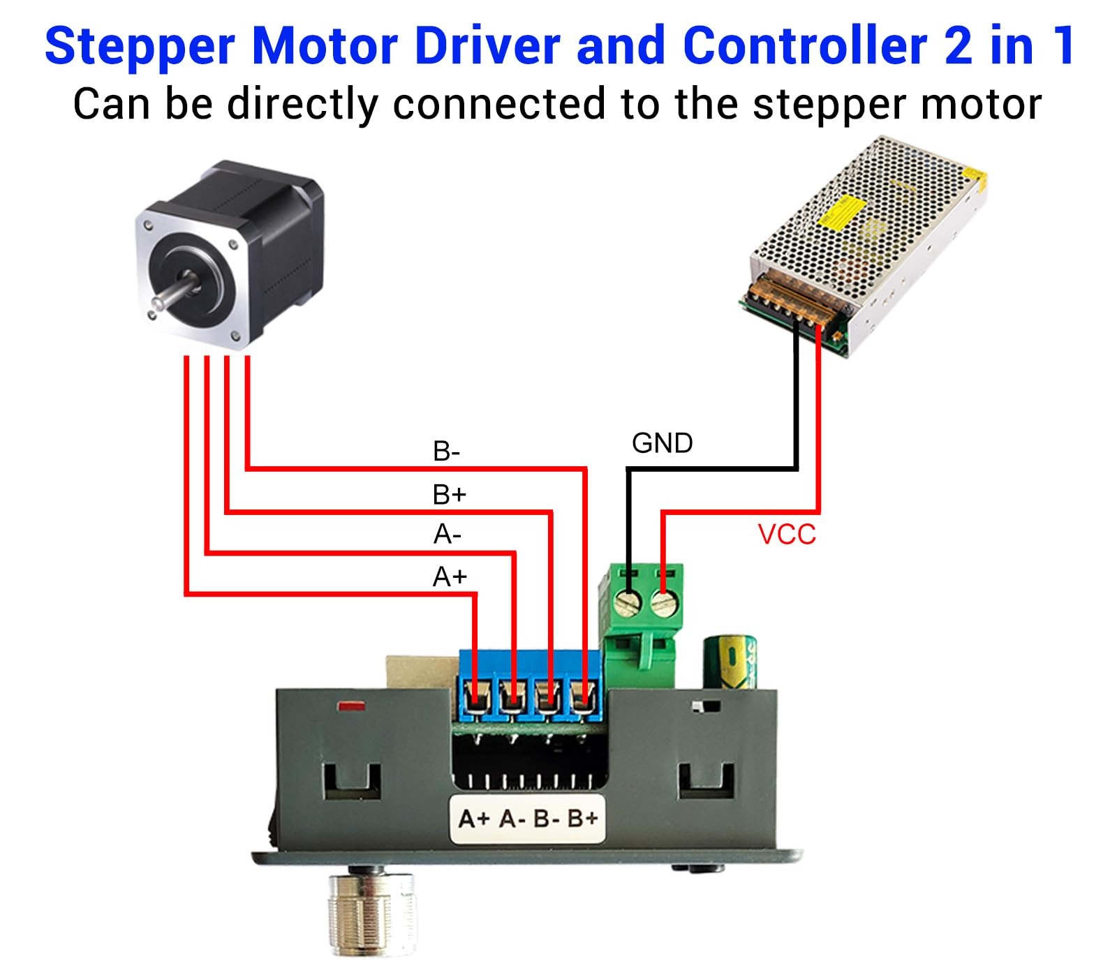 Stepper Motor Driver Controller Integrated Board Pulse Speed Angle Control