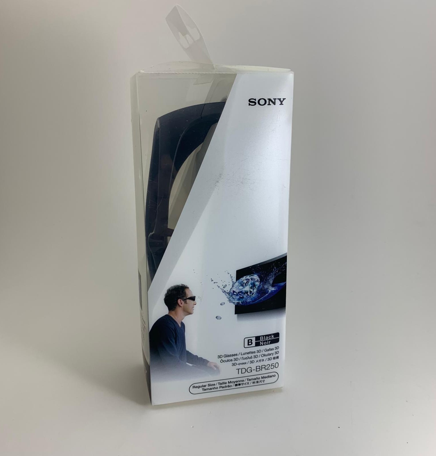 Sony TDG-BR250 Active 3D Glasses for Bravia TV Black Regular Size - New in Box