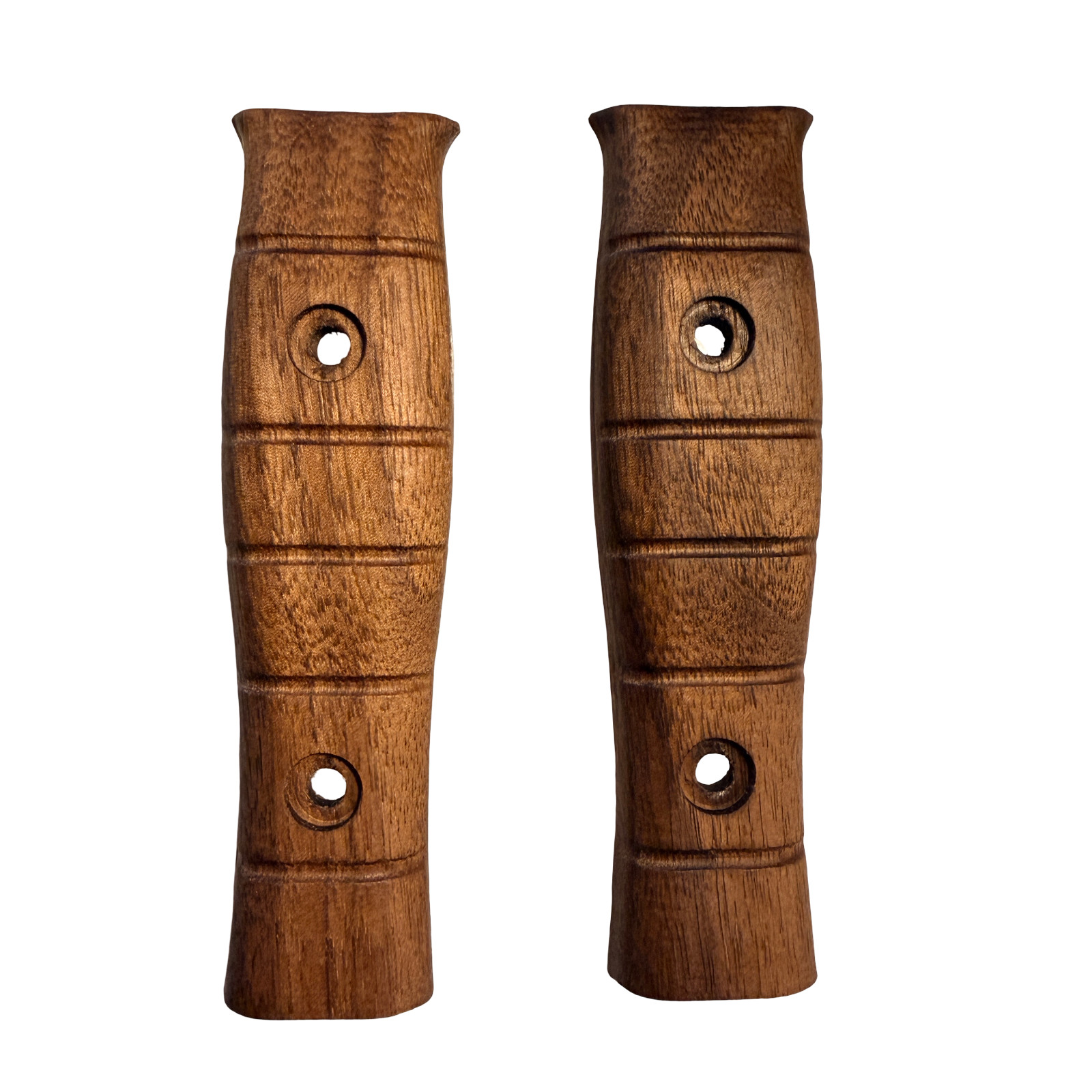 Smooth walnut handles scales for Ka-Bar Slabby