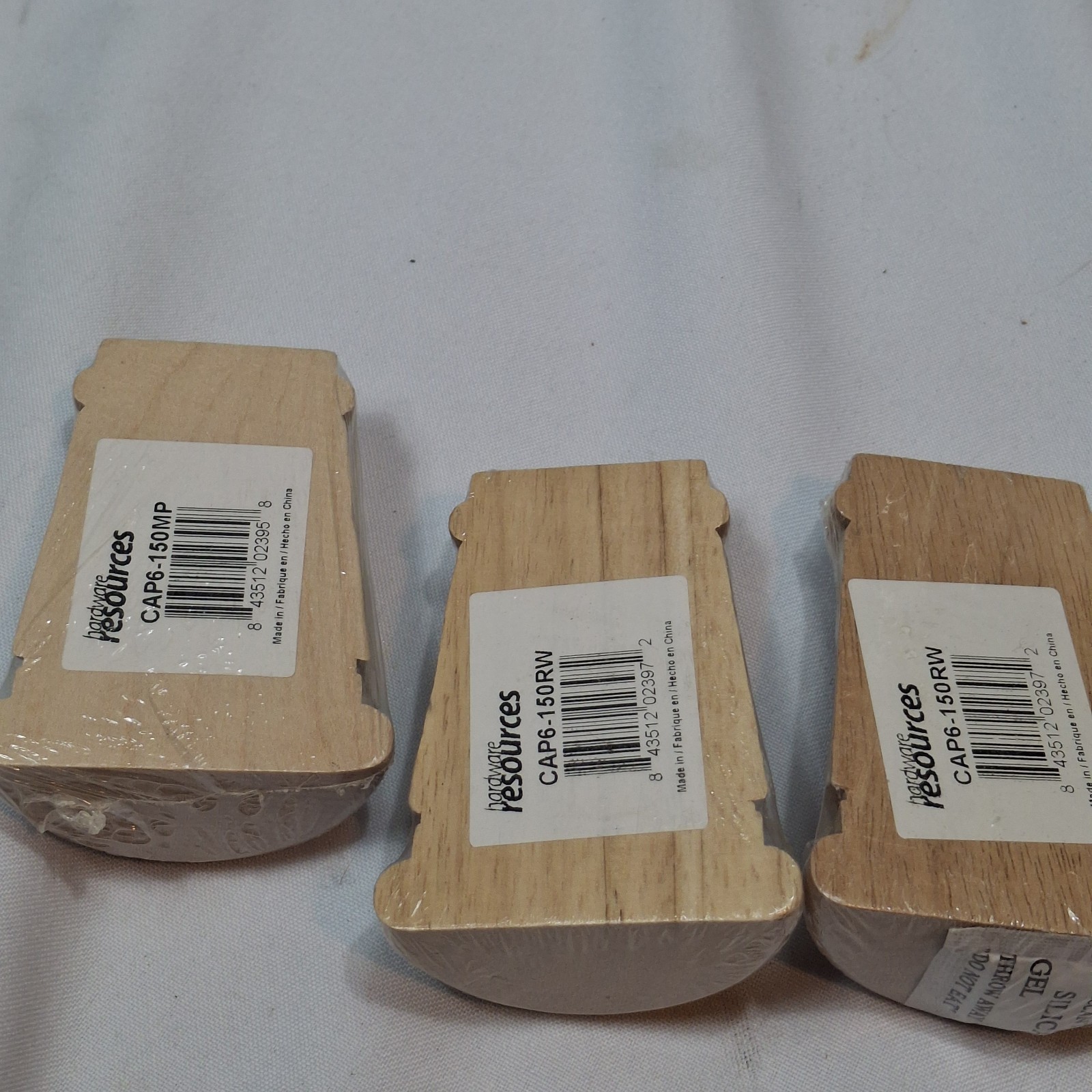 3 Hardware Resources CAP6-150RW 5/8" W x 1-5/6" D x 3-5/8" H