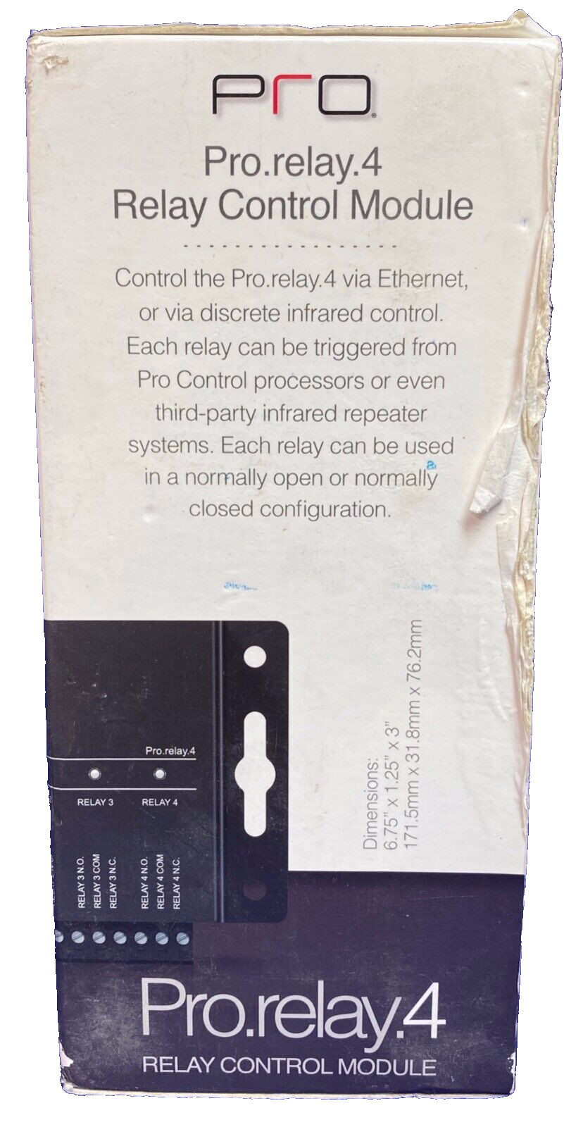 PRO, Pro.Relay.4,Relay Control Module, IR input, PoE, Surface mount, NEW