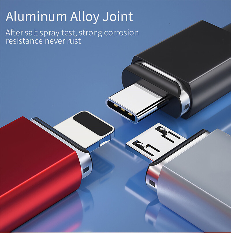 Magnetic Type C Cable Fast Charger Micro USB Charging Data For Samsung Xiaomi