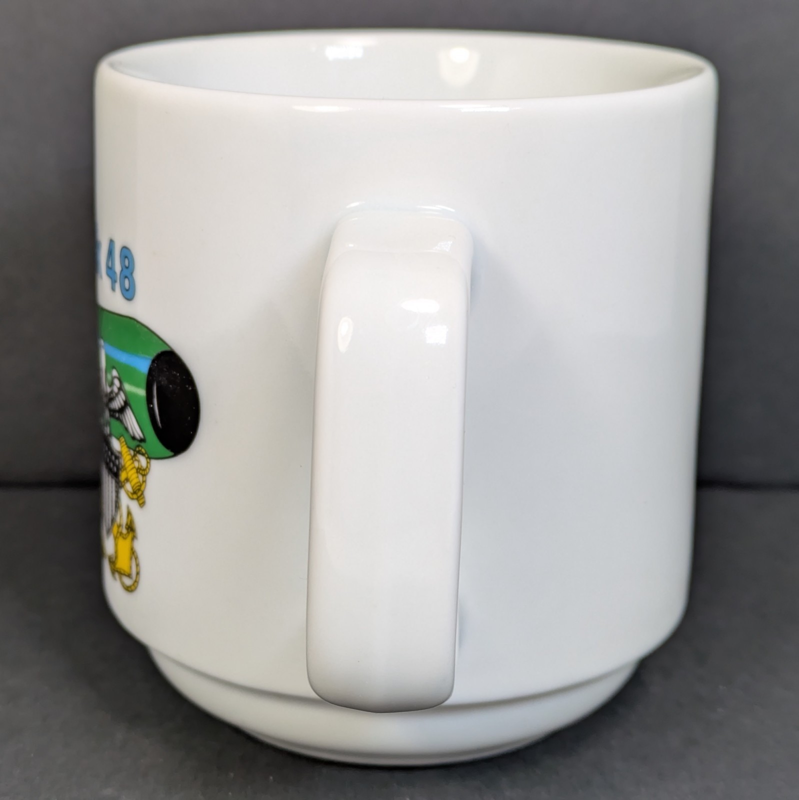 MK 48 Torpedo Porcelain Mug US Navy Submarine Military Weapon Logo Vintage