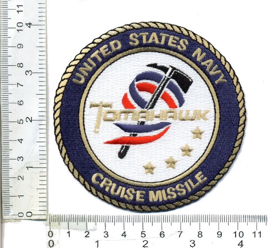 UNITED STATES NAVY TOMAHAWK CRUISE MISSILE Tactical Strike Patch 4" Round ****