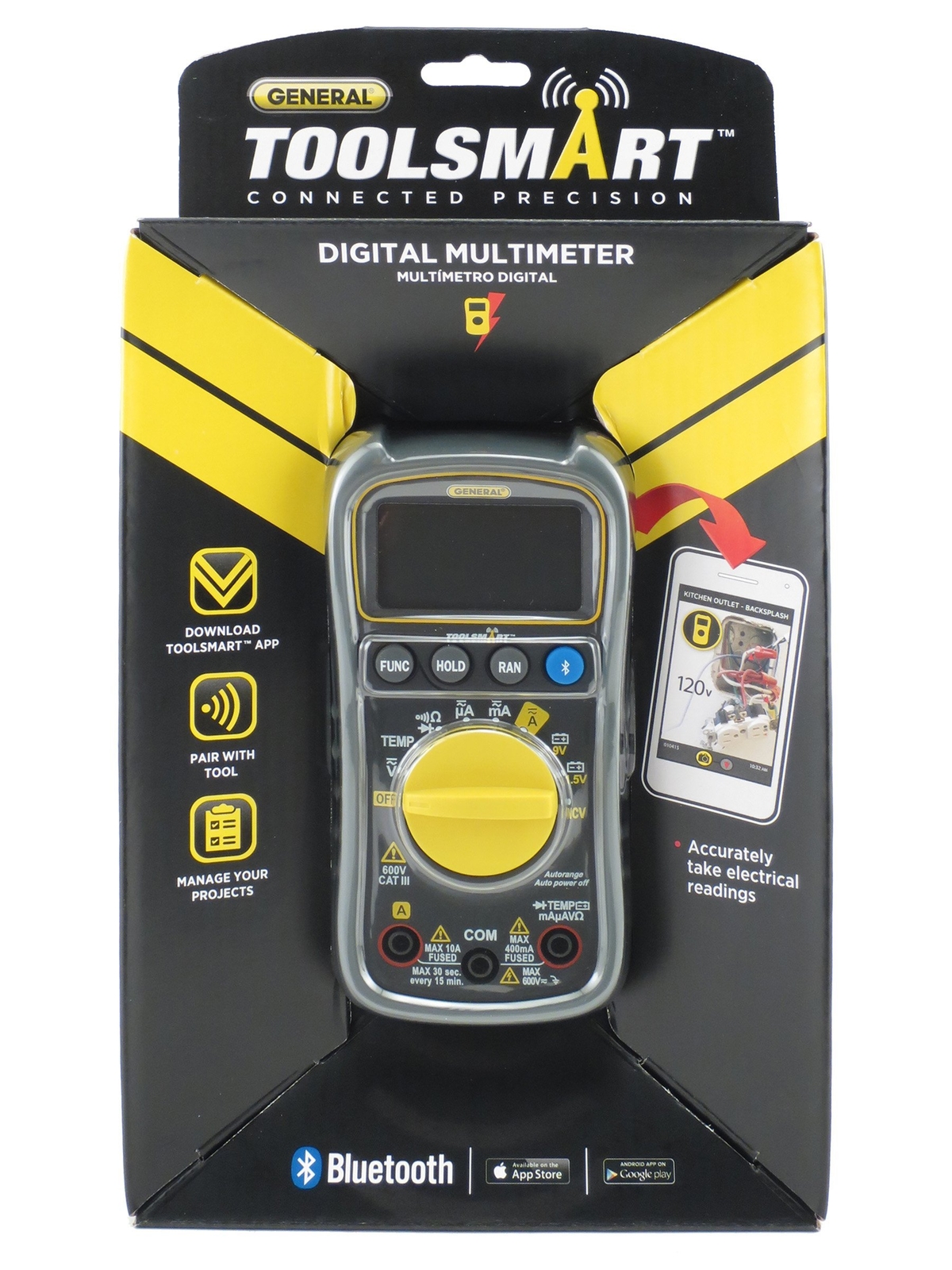 Ts04 Toolsmart Bluetooth Connected Digital Multimeter Autoranging With Ncv Detec