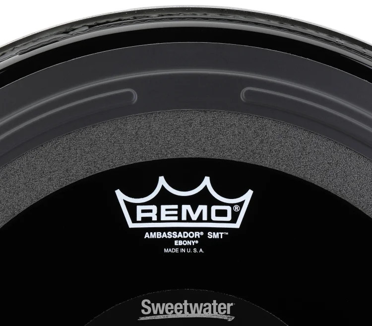 Remo Ambassador SMT Ebony Tom Drumhead - 16 inch