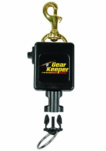 Gear Keeper RT3-0083 Locking Scuba Console 24oz Force Retractor Brass Snap Clip