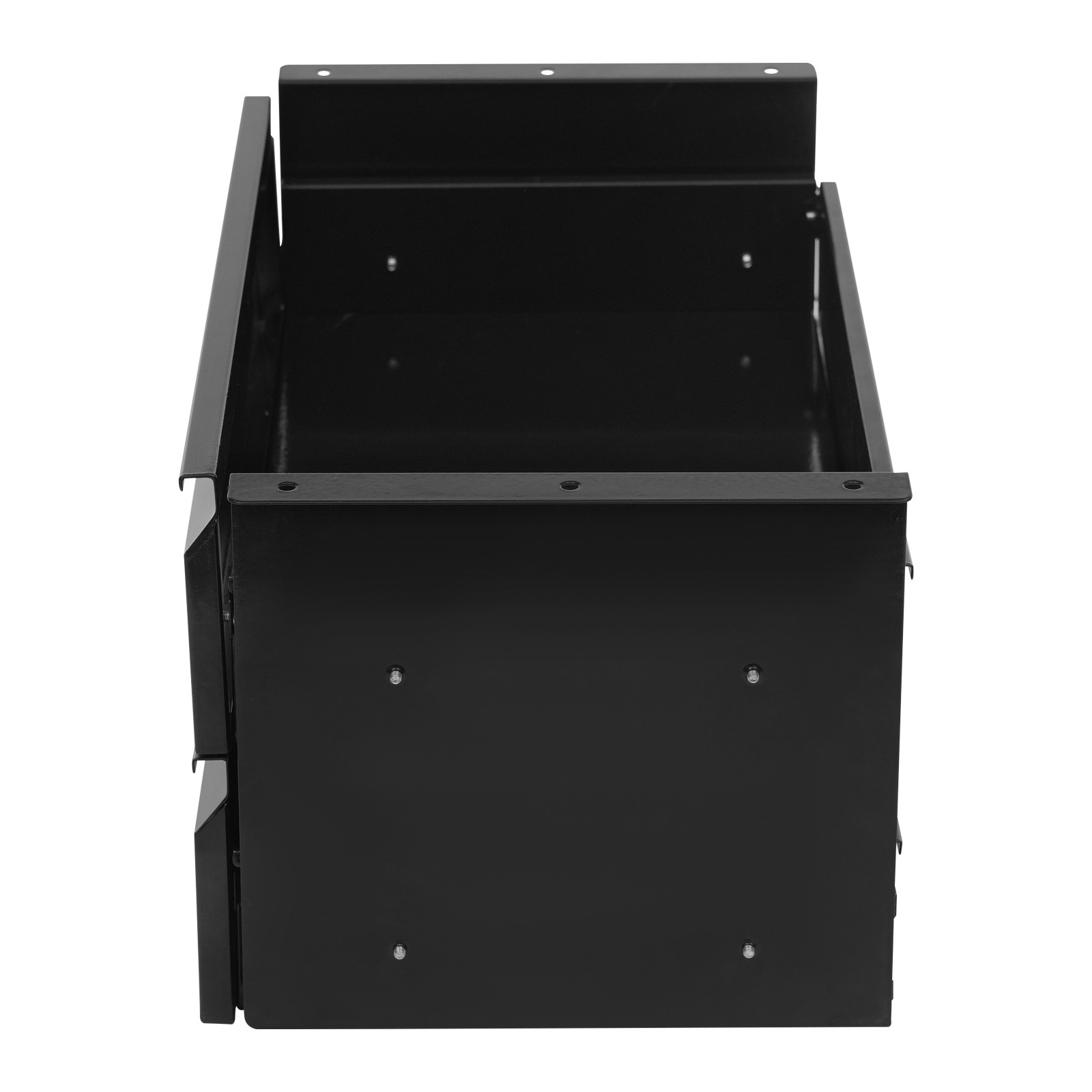 Black Dual Level 16" Pull Out Under Desk Storage Drawer Set