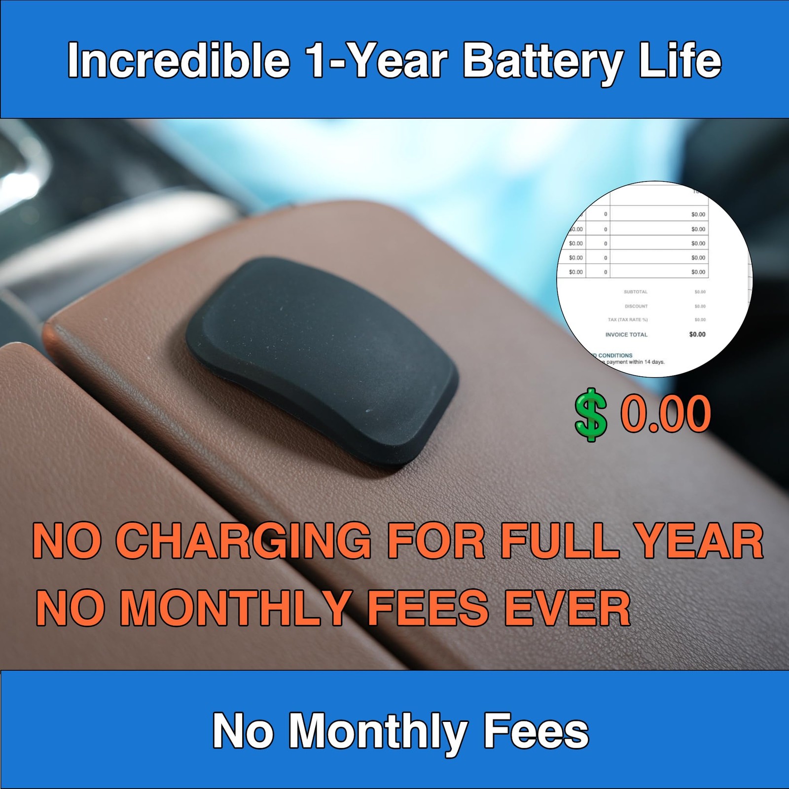 XJQX GPS Tracker for Vehicles - Hidden Car Tracking Device with No Monthly Fee,