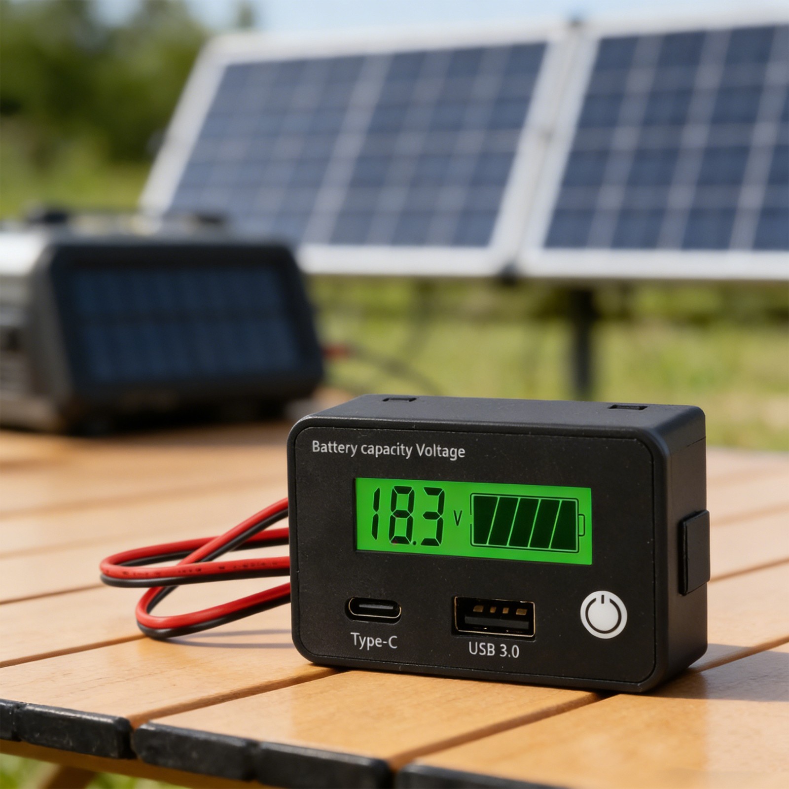Battery Capacity Indicator Voltage DC8 30V for Car Motorcycle Applications