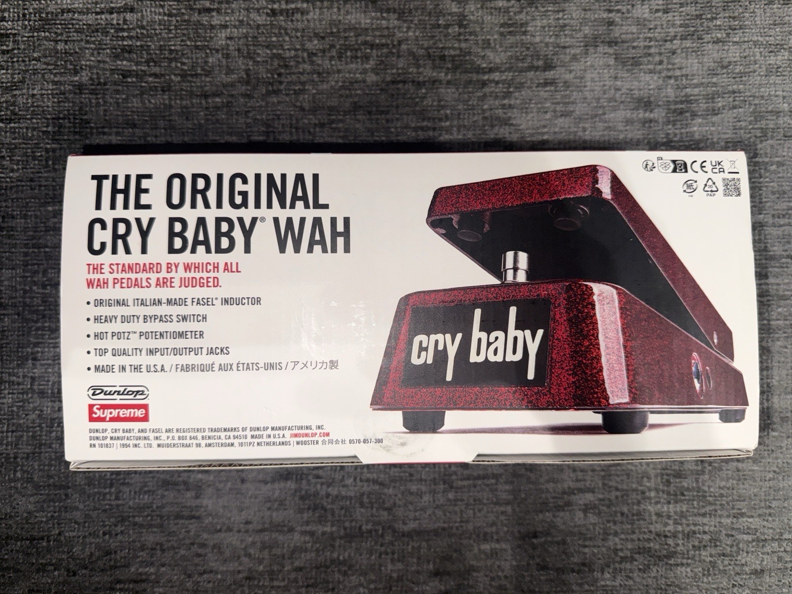 Supreme/Cry Baby Pedal