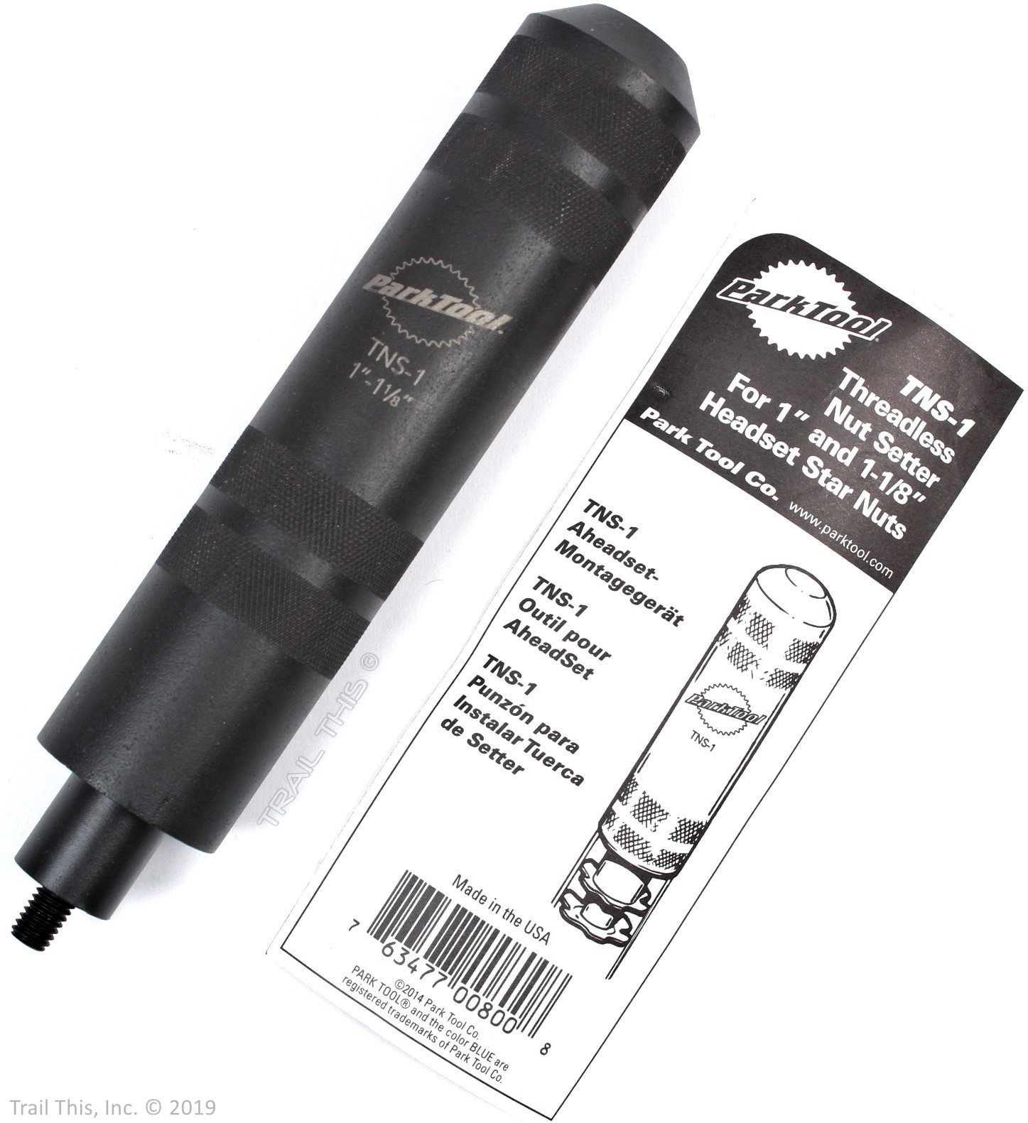 Park Tool TNS-1 Star Nut Setter for 1" & 1-1/8" Threadless Bicycle Headset