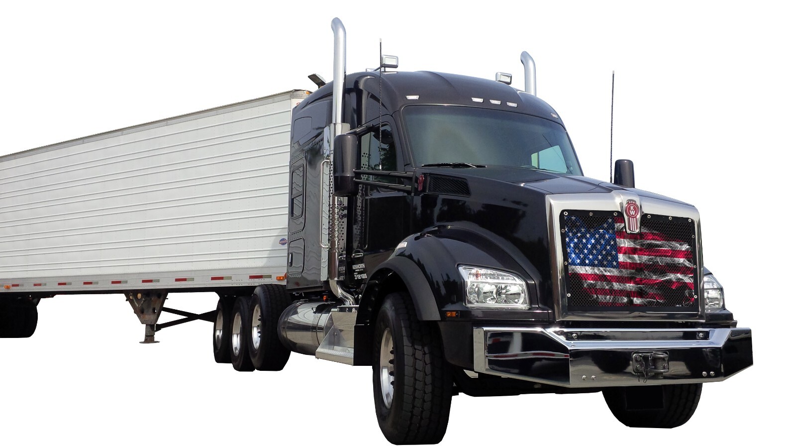Kenworth T880 Mesh 'Smoky Flag' bug screen for Trucks with Factory Turnbuckles