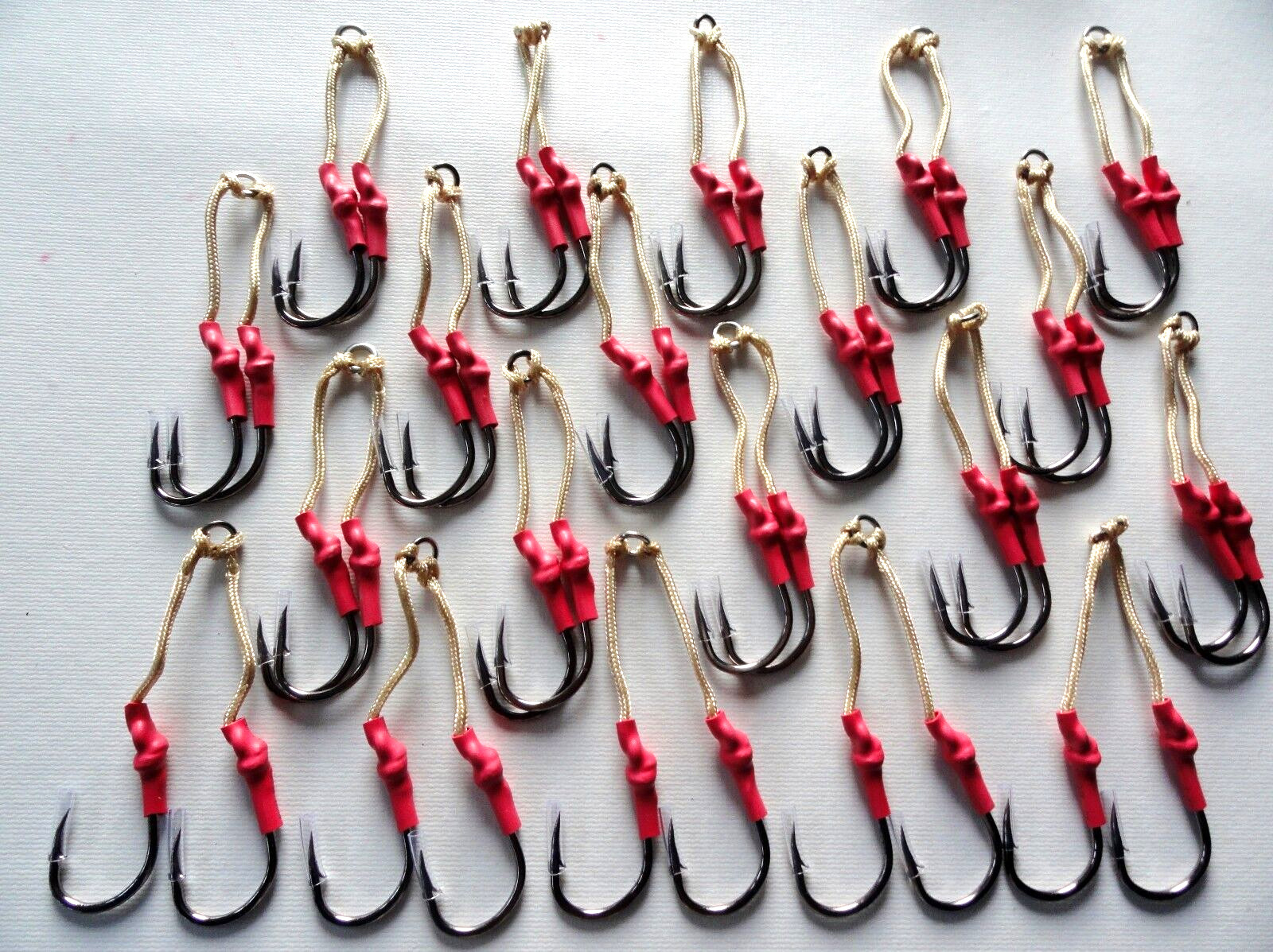 40 Assist Hooks 6/0 Black Nickel For Knife Vertical Speed Jigs 10 packs-20 Pairs