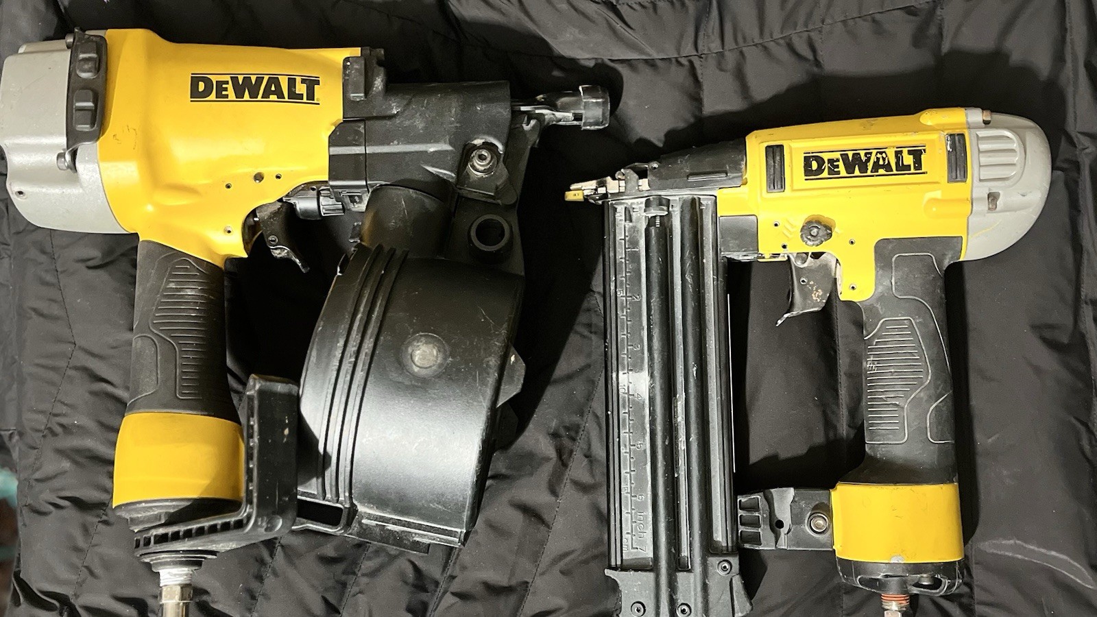 DeWalt Air Nailing Tool Set - Coil Roofing Nailer & Brad Nailer