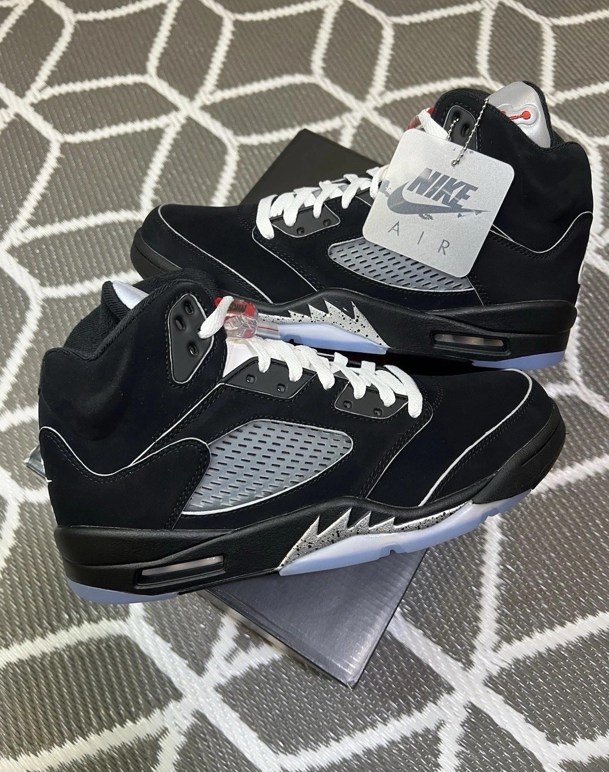 Jordan 5 "BLACK METALLIC REIMAGINED" Men's Basketball Shoes High Top