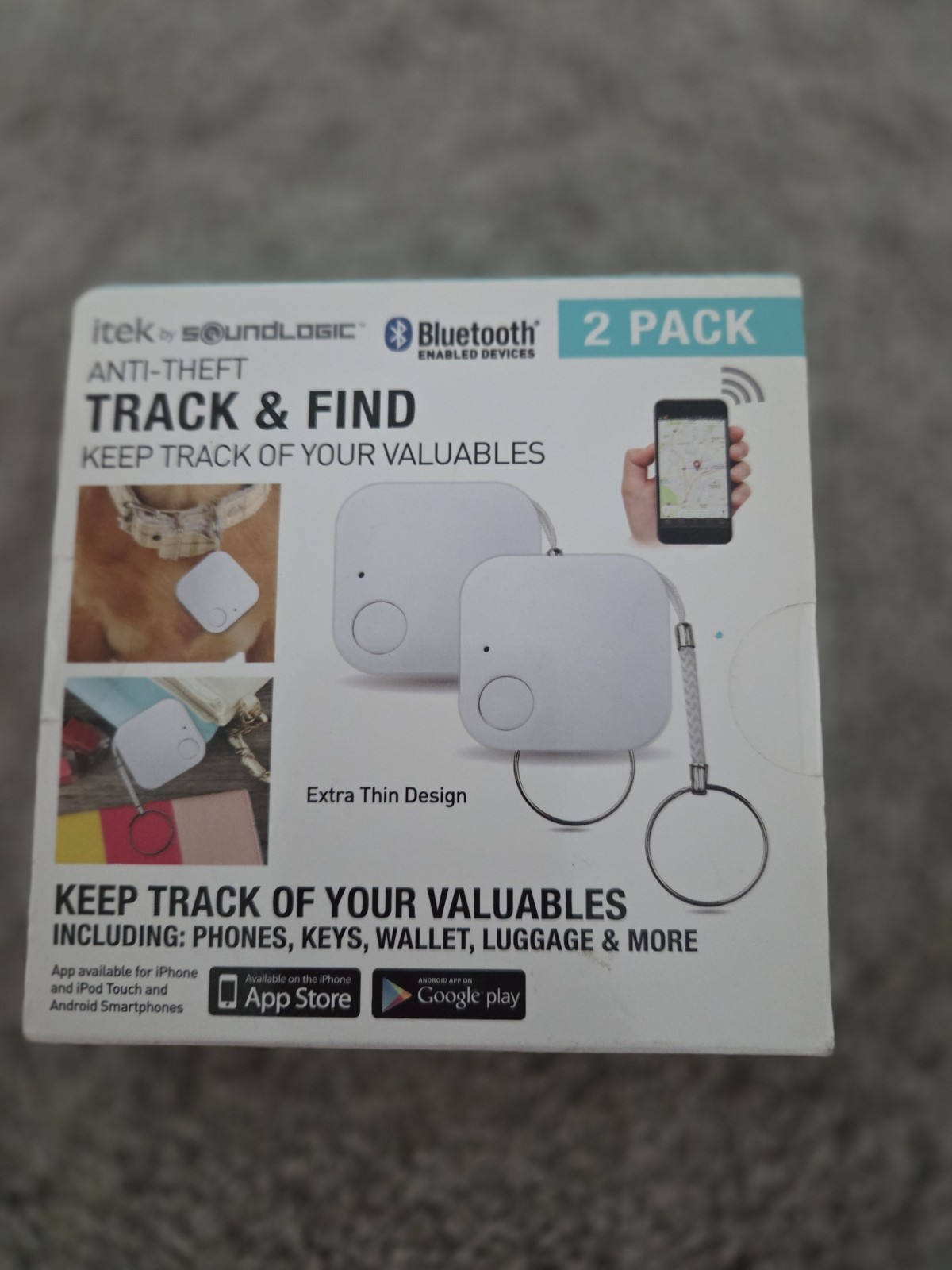 ITEK ANTI-THEFT TRACK AND FIND 2 PACK REMOTE LOCATOR