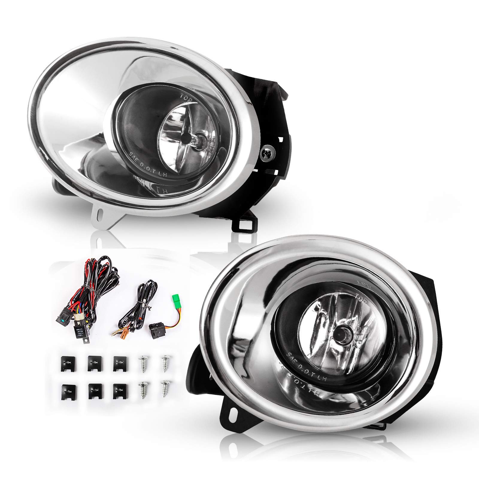 Fog Lights Assembly For Nissan Pathfinder With Clear Lens Fog Lamps Replacement