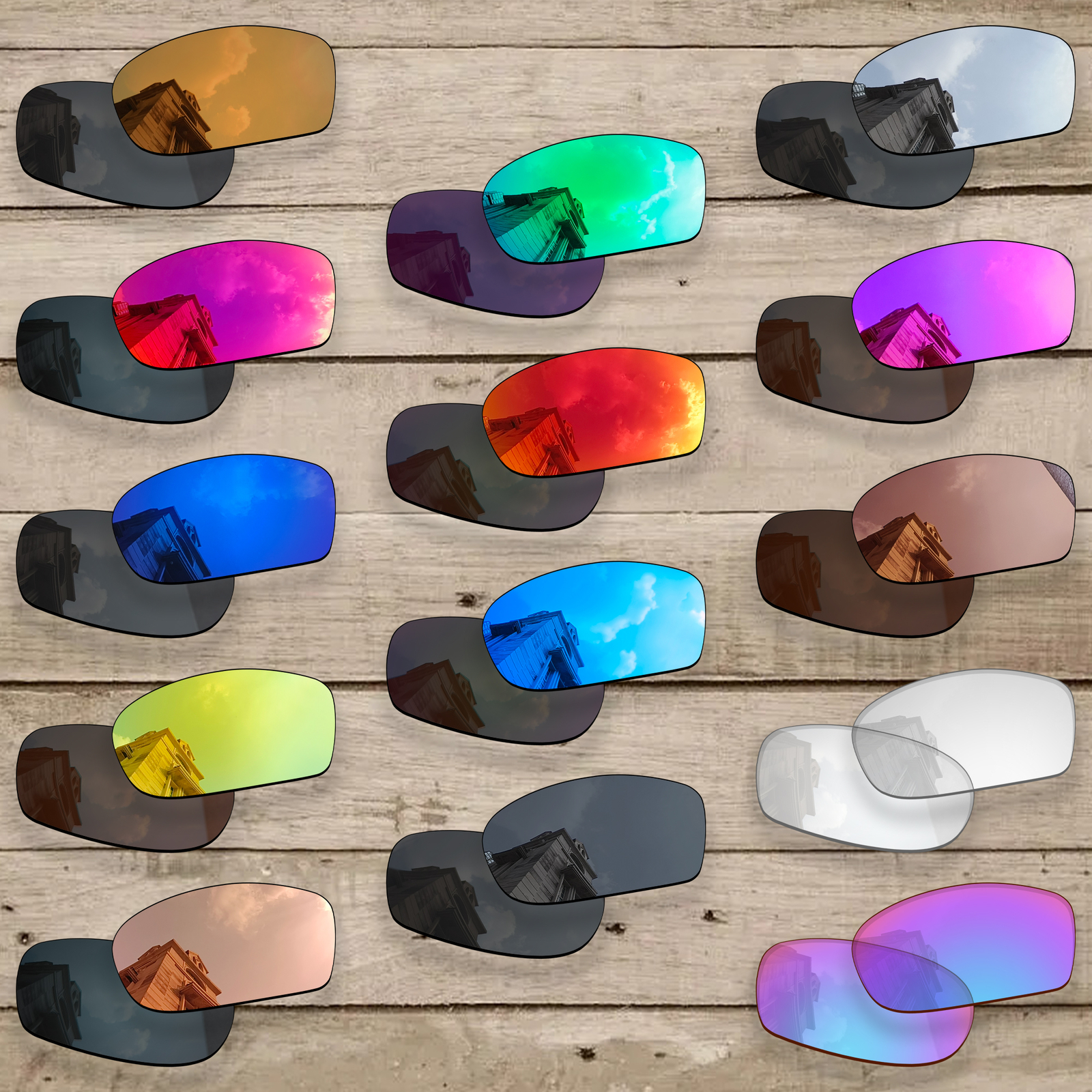 Anti-Scratch Polarized Replacement Lenses for-Oakley Square Wire 2.0 Sunglasses