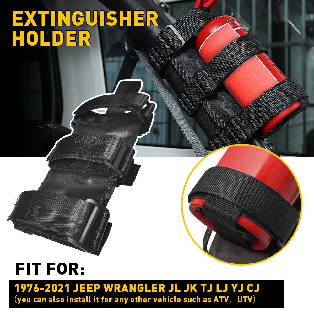For 1976-2021 Jeep Wrangler JL JK TJ Fire Extinguisher Holder Mount Bracket Part