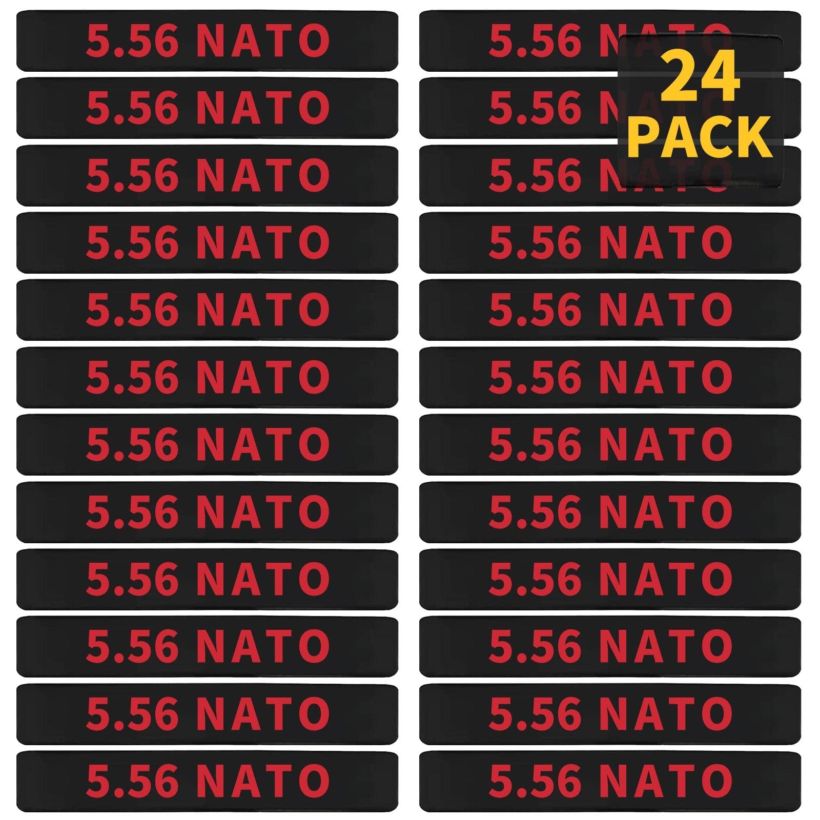24 Pack Miaozhun 5.56 NATO Magazine Marking Bands 5.56 Magazine Caliber Ident...