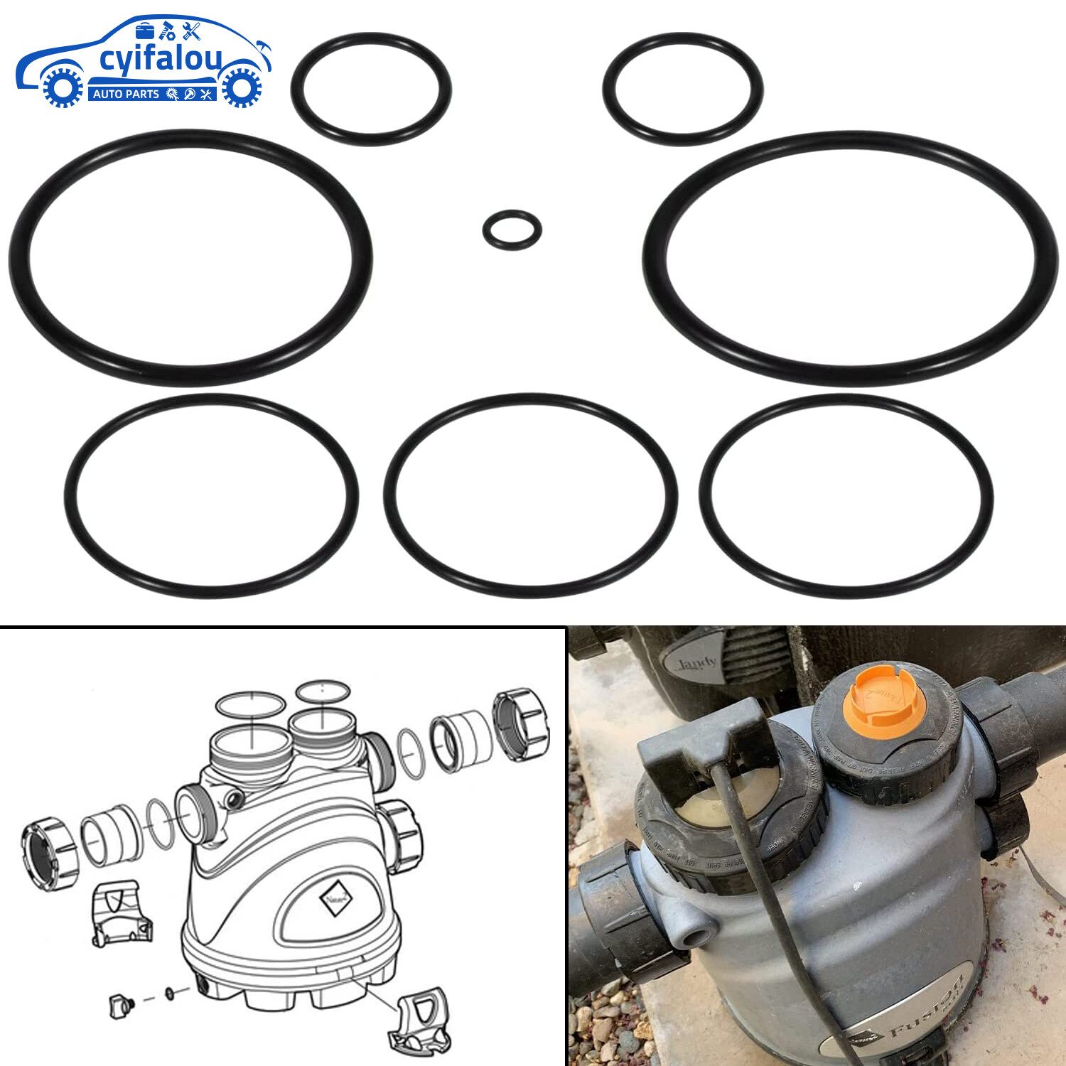 O-Ring Reseal Kit for Nature2 Water Sanitizer Cleaner Aftermarket Oring Rebuild