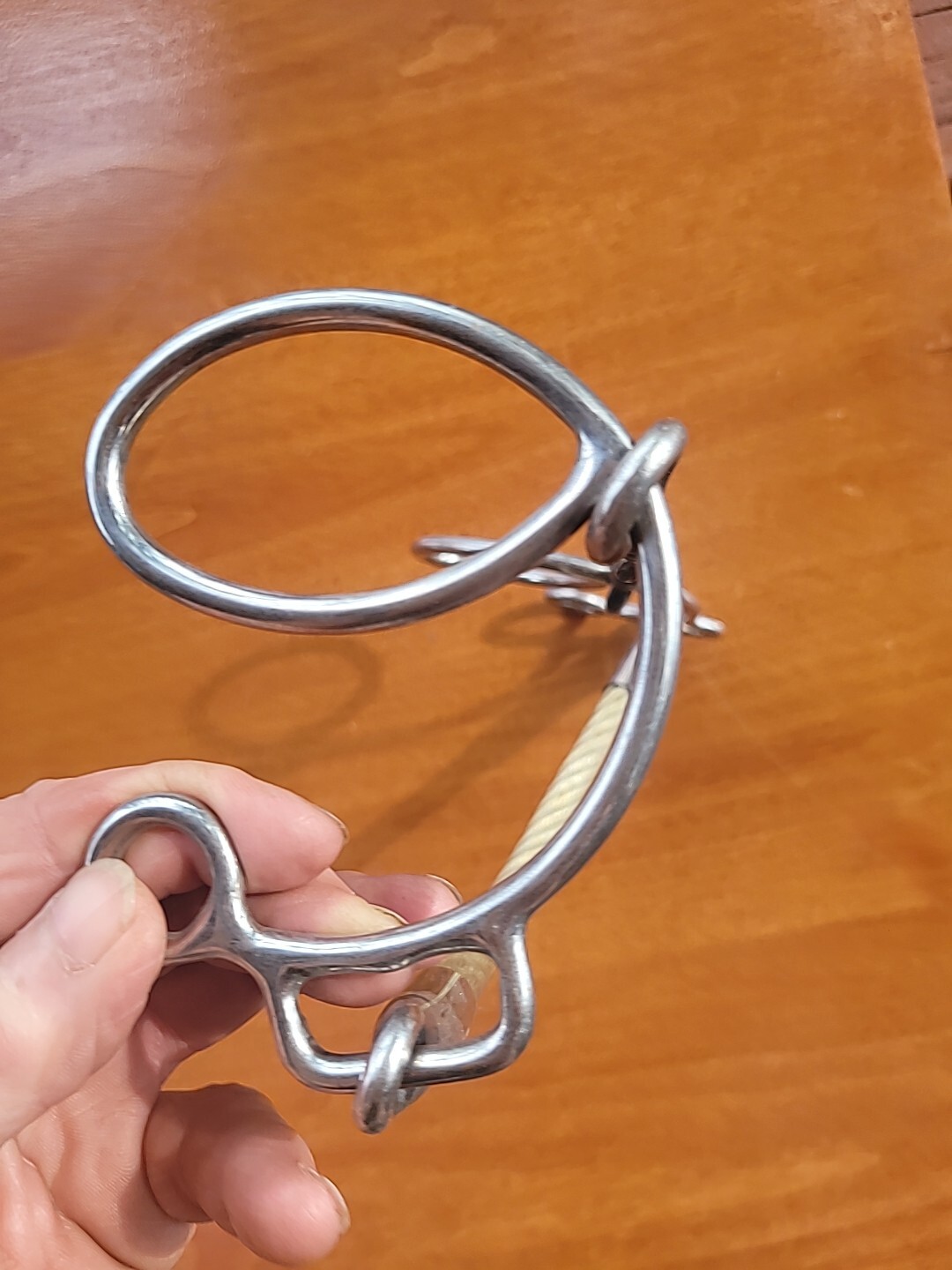 Half C Twisted Snaffle Rope Nose Combo New