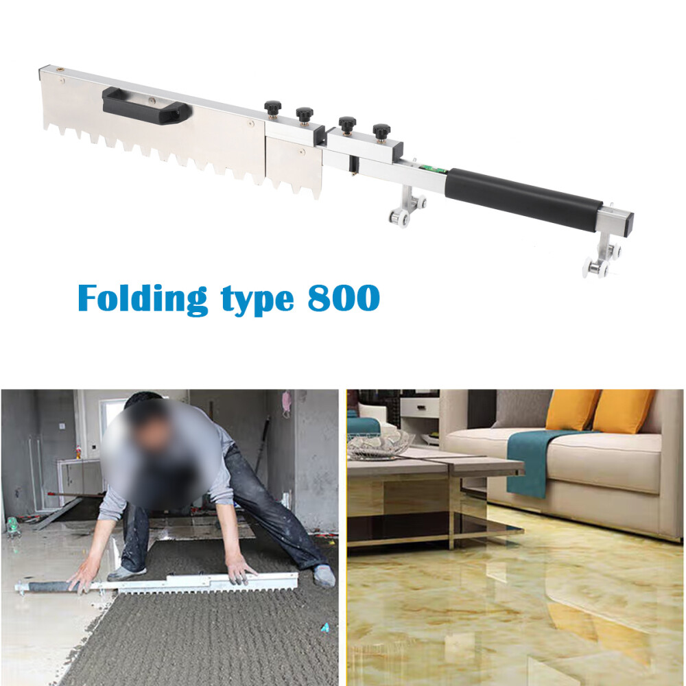 Tile Tools 800mm Large Tile Trowel Square Notch Trowel Wall Tile Leveling Tool