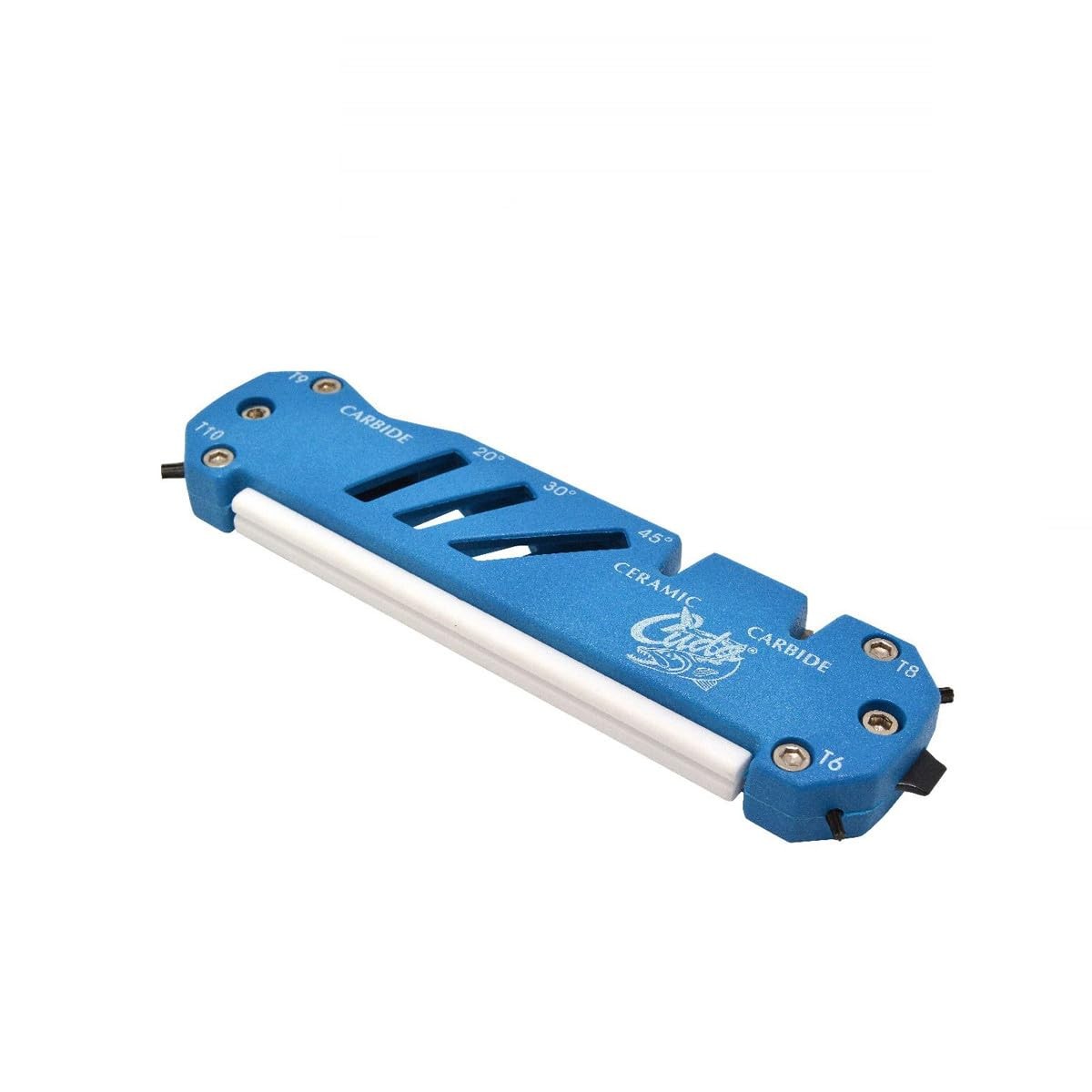 Cuda Knife Shear Hook Sharpener - Carbide & Ceramic Multi-Angle Fishing Tool