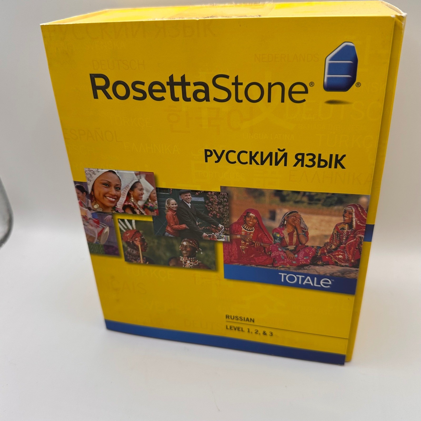 Rosetta Stone Totale Russian Level 1 2 & 3 Language Software Box Set Headset