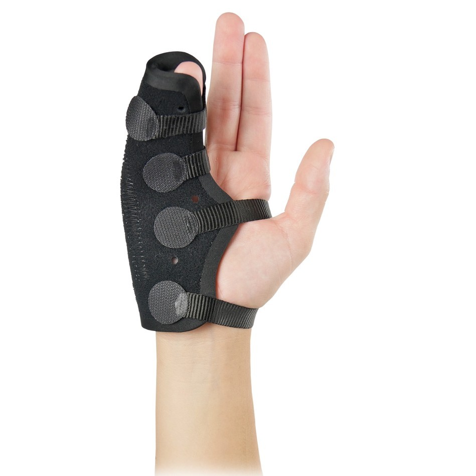 DJO Exos Ulnar Gutter Brace Hand Based, Black, Left, Small, 125-41-1111, New
