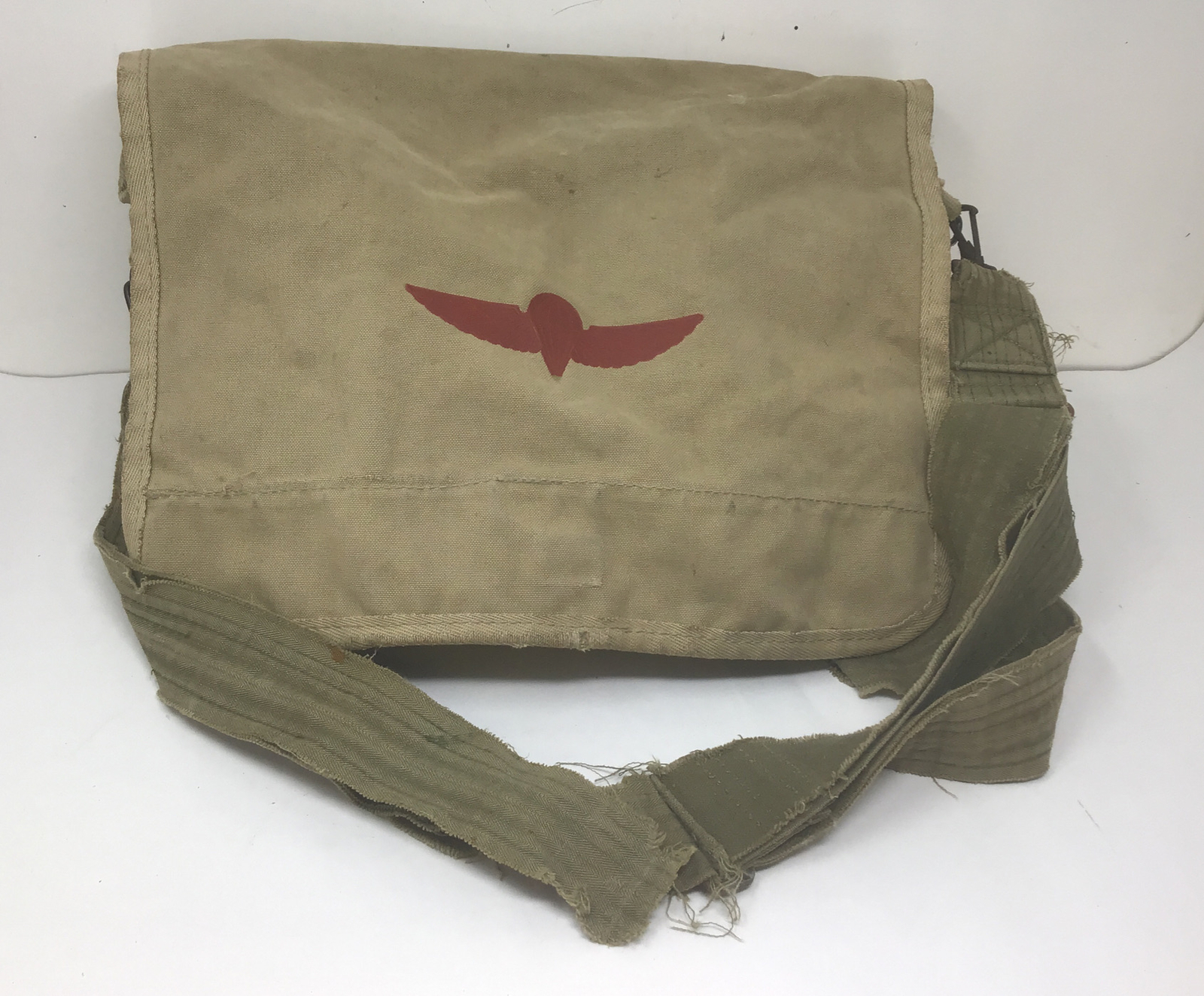 Israeli Air Force Paratrooper Canvas Satchel Messenger Shoulder Bag Israel