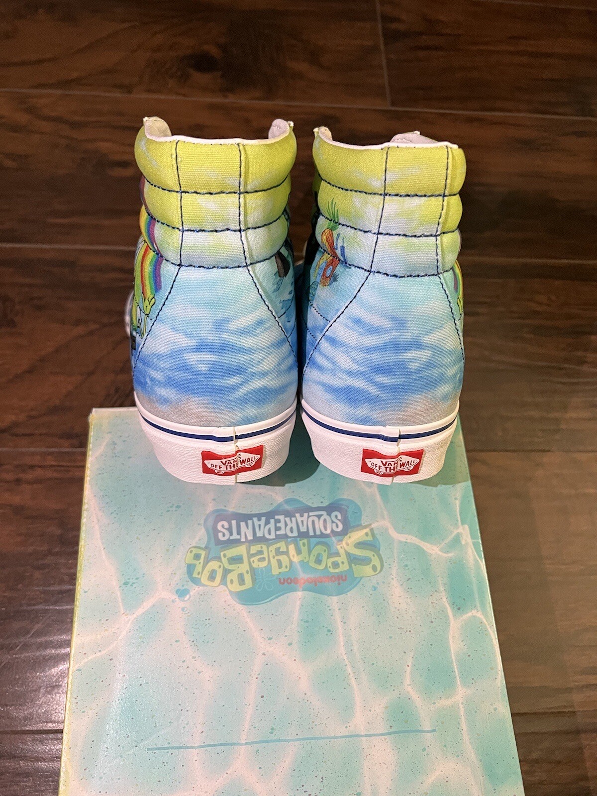 Vans SK8 Hi SpongeBob Imagination High Top Sneakers Vnoa32qgzaw Size 11.5